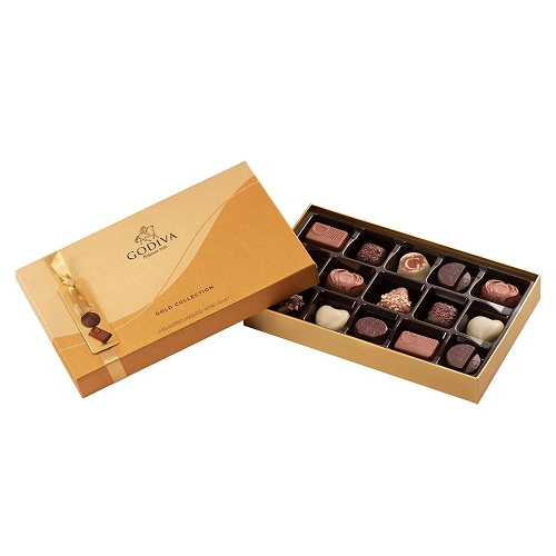GODIVA GOLD GIFT BOX - 15 PCS